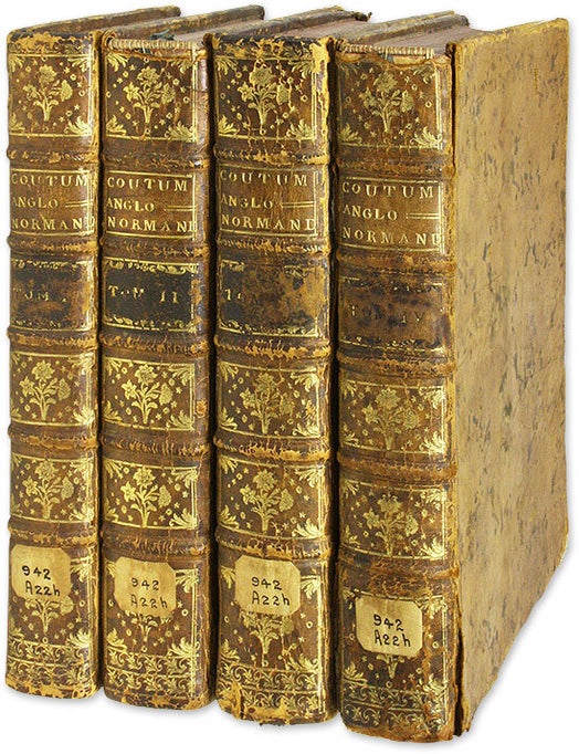 Item #58381 Traites sur les Coutumes Anglo-Normandes, Publies en Angleterre. David Houard, Ranulf de Glanville, Andrew Horne.