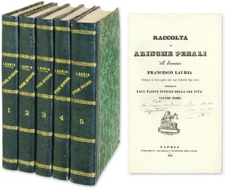 Item #58576 Raccolta di Aringhe Penali. 5 Vols. Francesco Lauria