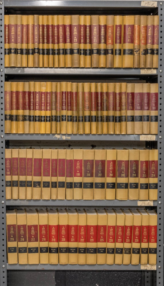 Item #58617 United States Patents Quarterly 1st. 82 Miscellaneous Vols. 8 feet. Bureau of National Affairs.