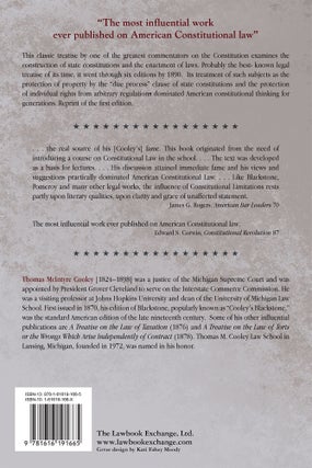 A Treatise on the Constitutional Limitations Which Rest Upon the...