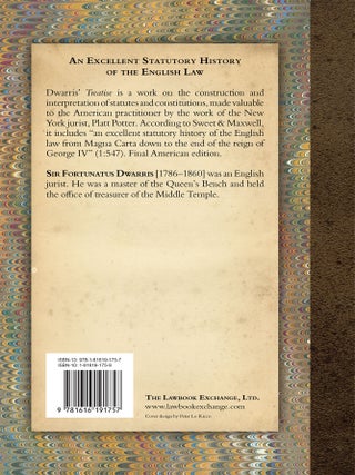A General Treatise on Statutes. Their Rules of Construction and the...