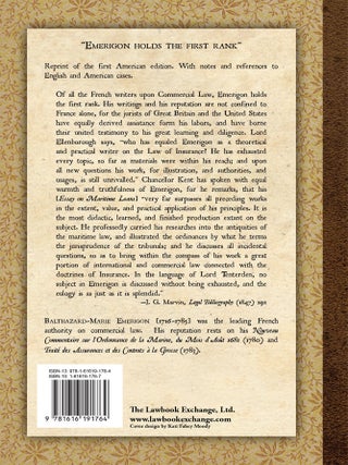 An Essay on Maritime Loans, From the French With Notes: To Which is...