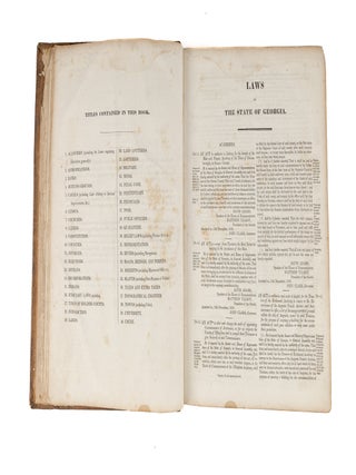 A Compilation of the Laws of the State of Georgia, Passed by the...