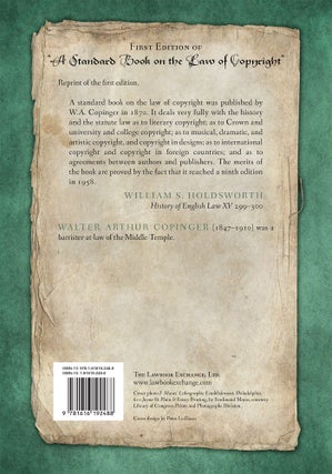 The Law of Copyright, In Works of Literature and Art; Including... PB