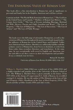 The Principles of Roman Law and Their Relation to Modern Law.