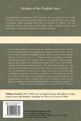 History of Trial by Jury.