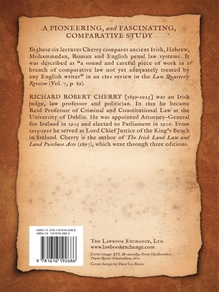 Lectures on the Growth of Criminal Law in Ancient Communities.