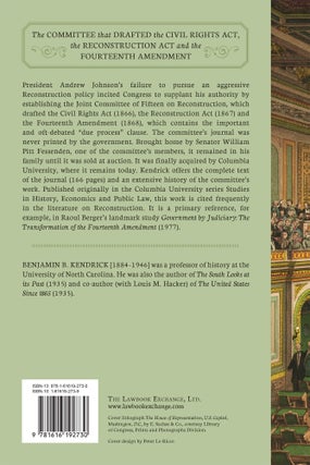 The Journal of the Joint Committee of Fifteen on Reconstruction...