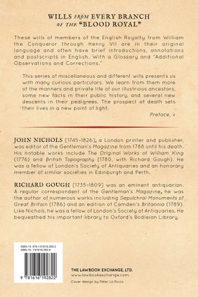 A Collection of all the Wills, Now Known to Be Extant, of the Kings..