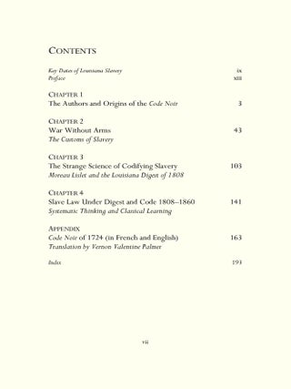 Through the Codes Darkly: Slave Law and Civil Law in Louisiana