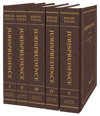 Item #60219 Jurisprudence. 5 Vols. Complete set. Roscoe Pound