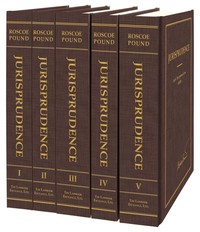 Item #60219 Jurisprudence. 5 Vols. Complete set. Roscoe Pound.