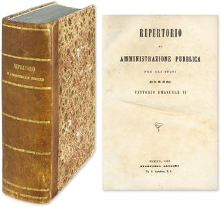 Item #60360 Repertorio di Amministrazione Pubblica per gli Stati di S M. Kingdom of Italy