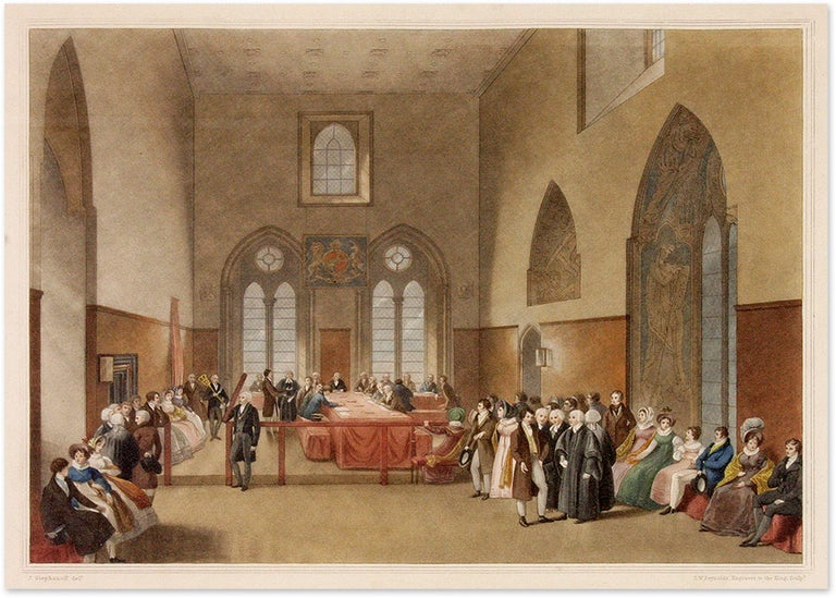 Item #60520 The Court of Claims, In the Painted Room of the Palace of Westminster. James Stephanoff, After, S. W Reynolds, Engraver.