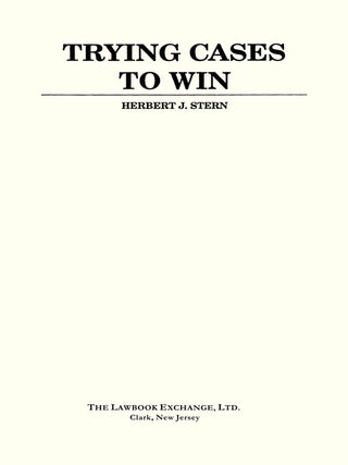 Trying Cases to Win. 5 Volumes. Complete set.