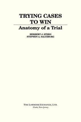 Trying Cases to Win. 5 Volumes. Complete set.