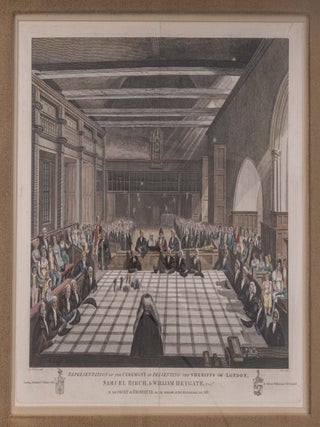 Item #60623 Representation Of The Ceremony Of Presenting The Sheriffs Of London. G. J M....