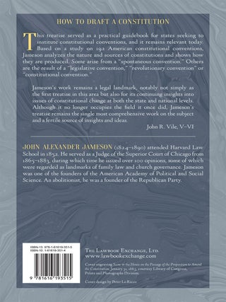 A Treatise on Constitutional Conventions; Their History, Powers and...