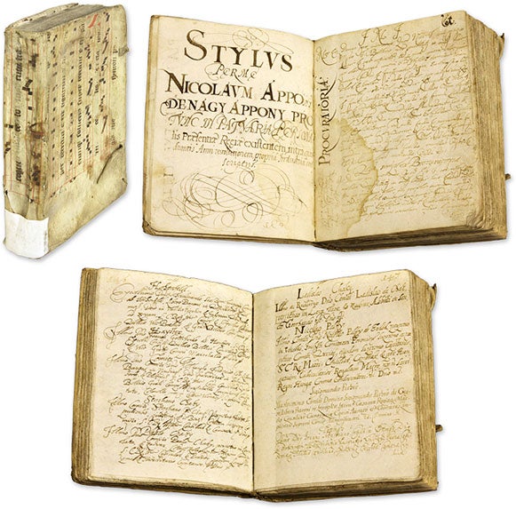 Item #61065 Pia Mentins Exercitia, c.1670. Manuscript, Nicholaum Appony de Nagy, Compiler.