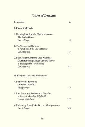 Law and the Modern Condition: Literary and Historical Perspectives