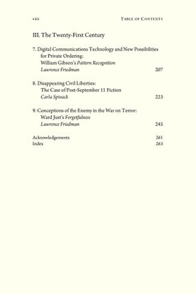 Law and the Modern Condition: Literary and Historical Perspectives