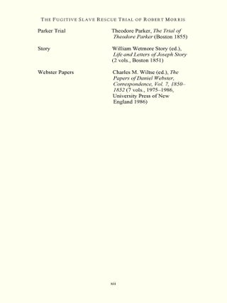 The Fugitive Slave Rescue Trial of Robert Morris