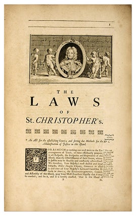 Acts of Assembly, Passed in the Island of St. Christopher; From 1711..