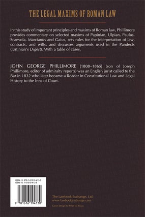 Principles and Maxims of Jurisprudence