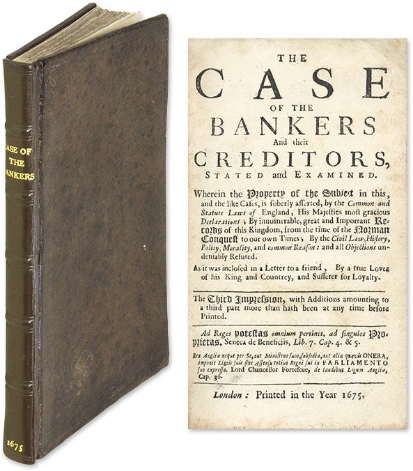 Item #62140 The Case of the Bankers and Their Creditors, Stated and Examined. Thomas Turner.
