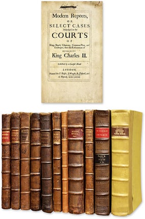 Item #62150 Modern Reports, Or Select Cases [12 Volumes in 11 Books, Complete]. Great Britain,...