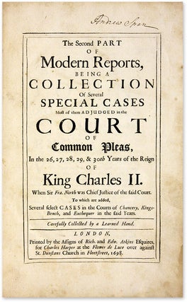 Modern Reports, Or Select Cases [12 Volumes in 11 Books, Complete].