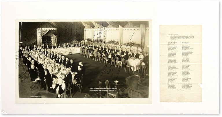 Item #62205 12" x 20" Photograph of Darrow at Banquet Honoring Steffens [with]. Clarence Darrow, Lincoln Steffens, Filene Edward.