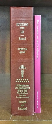 Item #62564 Restatement of the Law. Contracts 2d Appendix Vol. 13 (2014). American Law Institute