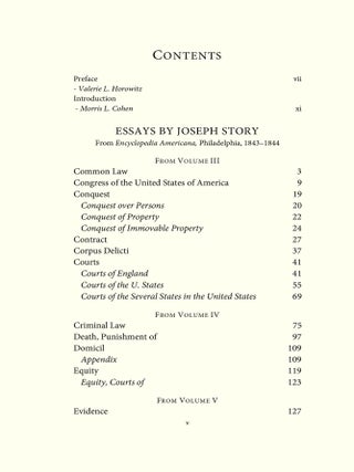 The Unsigned Essays of Supreme Court Justice Joseph Story. HARDCOVER