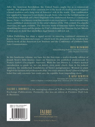 The Unsigned Essays of Supreme Court Justice Joseph Story. PAPERBACK