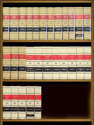 Item #62758 United States Reports. Official edition. Vols. 500 to 527 (1990-1998). United States...