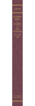 Dictionnaire Manuel de Diplomatie et de Droit International Public...
