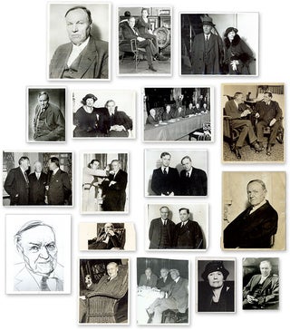 Item #63058 Eighteen (18) Black-And-White Press Photographs of Darrow. Clarence Darrow