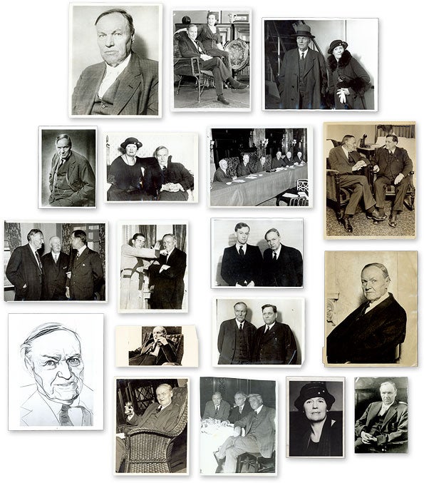 Item #63058 Eighteen (18) Black-And-White Press Photographs of Darrow. Clarence Darrow.