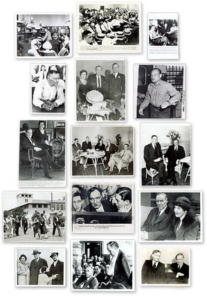 Item #63059 Fifteen (15) Black-And-White Press Photographs of Darrow. Clarence Darrow