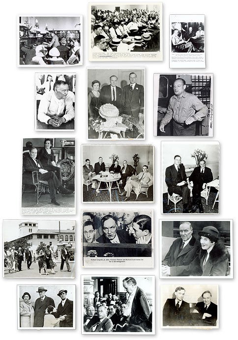 Item #63059 Fifteen (15) Black-And-White Press Photographs of Darrow. Clarence Darrow.