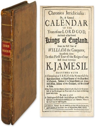 Item #63109 Chronica Juridicialia: or, An Abridgment and Continuation of Dugdale's. Edward Cooke,...