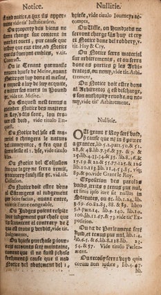Un General Table, A Touts les Severall Livres de les Reports de la...
