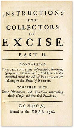 Instructions for Collectors of Excise In Prosecutions Before Justices