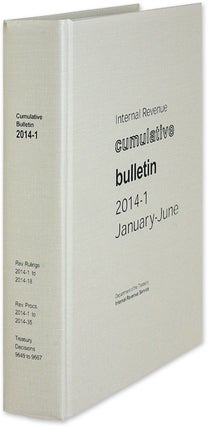 Item #63272 Internal Revenue Cumulative Bulletin. 2014-1 January-June. Internal Revenue Service