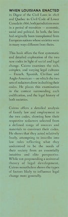 Codification, Transplants and History: Law Reform in Louisiana (1808)