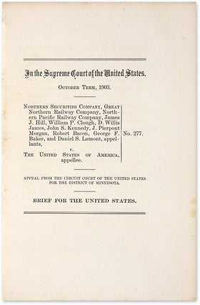 In the Supreme Court of the United States, October Term, 1903...
