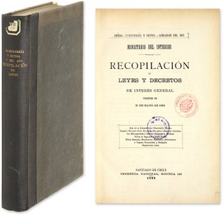 Item #64422 Recopilacion de Leyes y Decretos de Interes General Vigentes. Anibel Echeverria y....