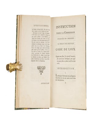 Instruction de Sa Majeste Imperiale Catherine II Pour la Commission...