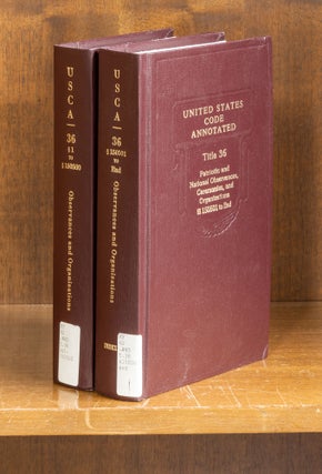 Item #64899 United States Code Annotated. Title 36: 1-end, 2 books with 2015 supps. Thomson Reuters